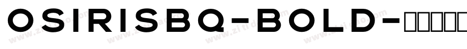 OsirisBQ-Bold字体转换