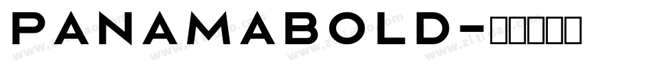 PanamaBold字体转换