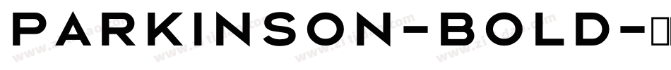 Parkinson-Bold字体转换