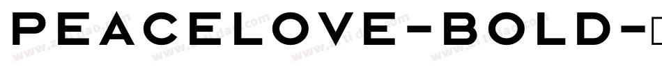 Peacelove-Bold字体转换
