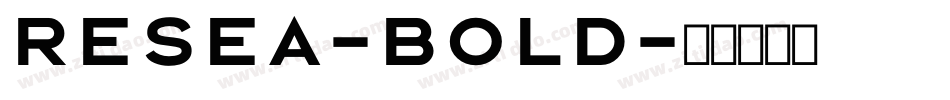 Resea-Bold字体转换