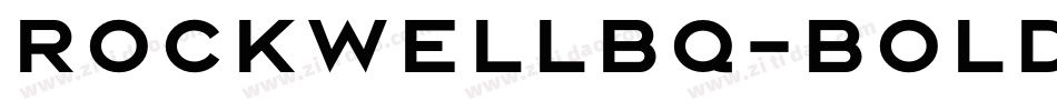 RockwellBQ-Bold字体转换
