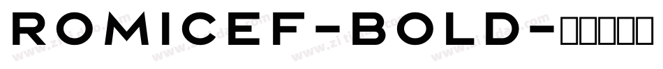 RomicEF-Bold字体转换