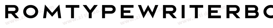 RomtypewriterBold字体转换