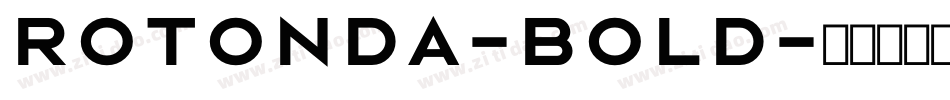 Rotonda-Bold字体转换