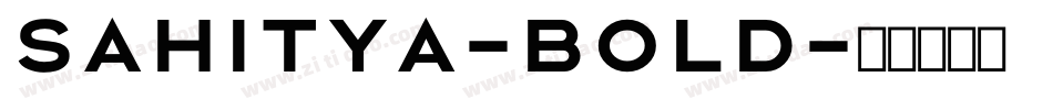 Sahitya-Bold字体转换