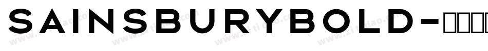 SainsburyBold字体转换