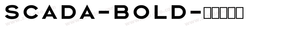 Scada-Bold字体转换