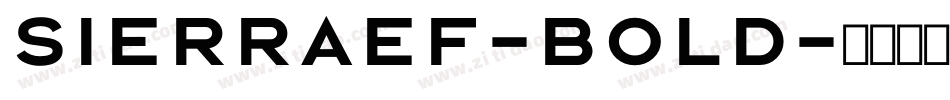 SierraEF-Bold字体转换