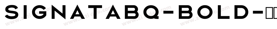 SignataBQ-Bold字体转换