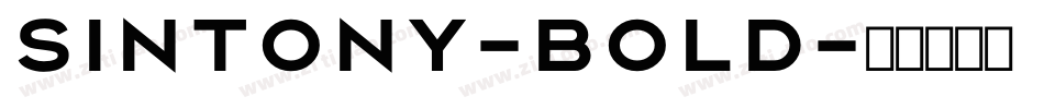 Sintony-Bold字体转换