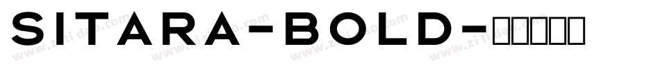 Sitara-Bold字体转换