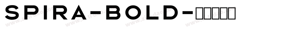 Spira-Bold字体转换