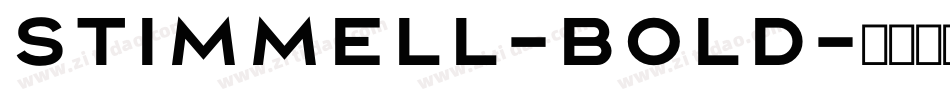 Stimmell-Bold字体转换