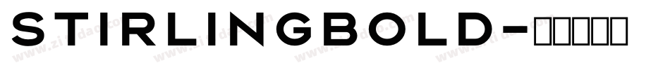 StirlingBold字体转换