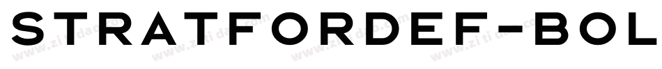 StratfordEF-Bold字体转换