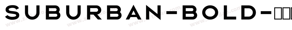 Suburban-Bold字体转换