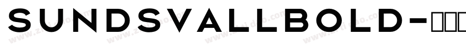 SundsvallBold字体转换