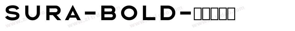 Sura-Bold字体转换
