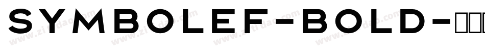 SymbolEF-Bold字体转换
