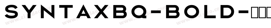 SyntaxBQ-Bold字体转换