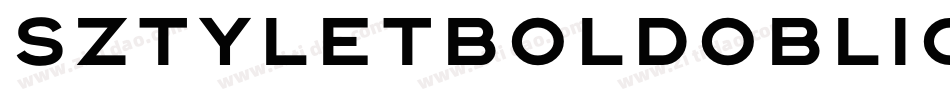 SztyletBoldOblique-EYmW字体转换