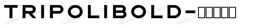 TripoliBold字体转换