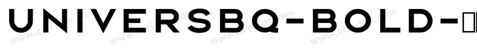 UniversBQ-Bold字体转换