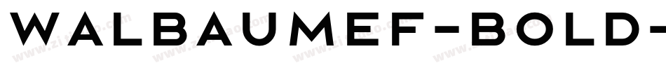 WalbaumEF-Bold字体转换