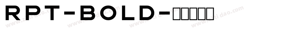 rpt-Bold字体转换