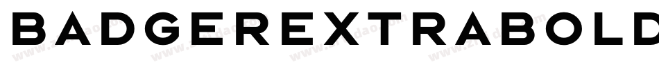 BadgerExtraBold字体转换