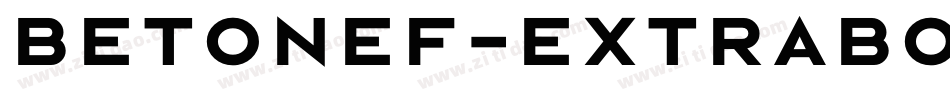 BetonEF-ExtraBold字体转换