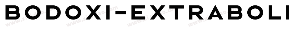 Bodoxi-ExtraBold字体转换