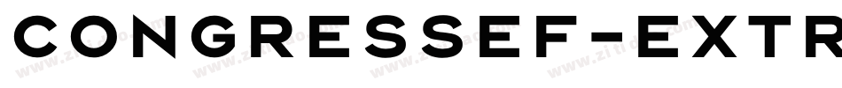 CongressEF-ExtraBold字体转换