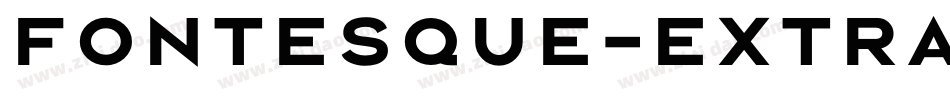 Fontesque-ExtraBold字体转换