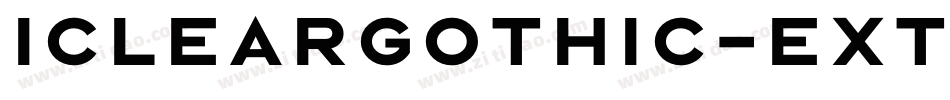 Icleargothic-ExtraBold字体转换