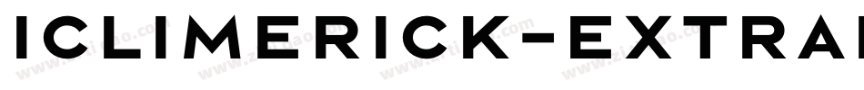 Iclimerick-ExtraBold字体转换