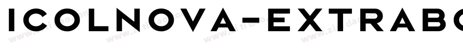 Icolnova-ExtraBold字体转换