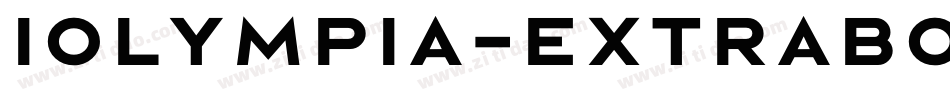 Iolympia-ExtraBold字体转换