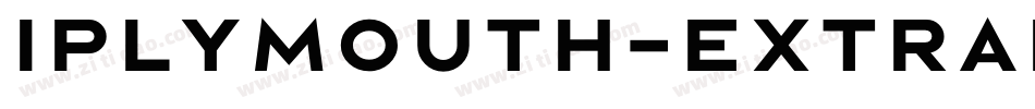 Iplymouth-ExtraBold字体转换