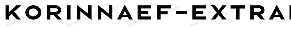 KorinnaEF-ExtraBold字体转换