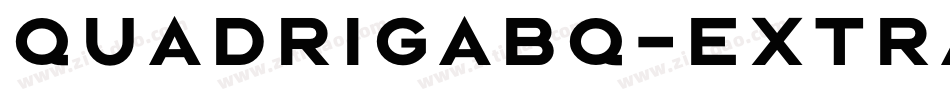 QuadrigaBQ-ExtraBold字体转换