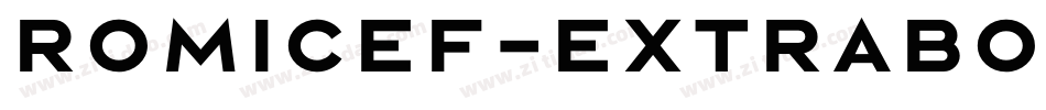 RomicEF-ExtraBold字体转换