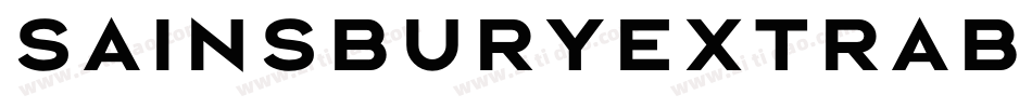 SainsburyExtraBold字体转换