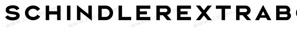 SchindlerExtraBold字体转换