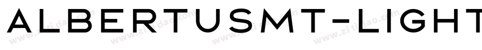 AlbertusMT-Light字体转换