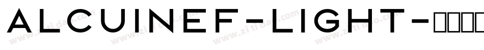 AlcuinEF-Light字体转换