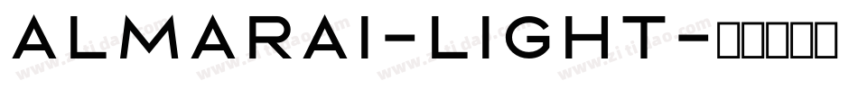 Almarai-Light字体转换