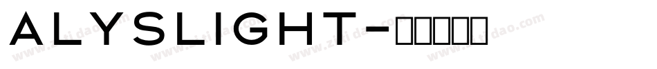 AlysLight字体转换