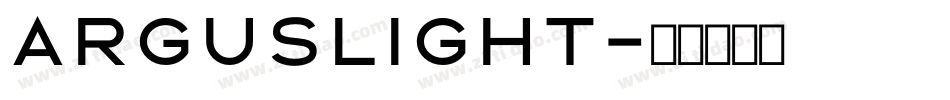 ArgusLight字体转换